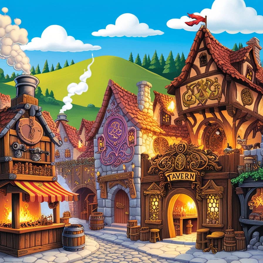 Picture of the Town of Eldoria