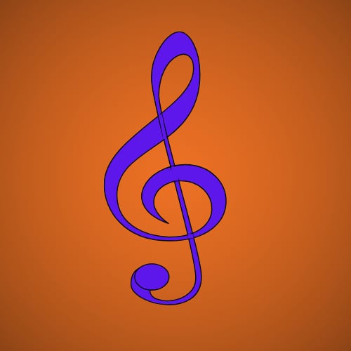 A treble clef symbol for Sound magic